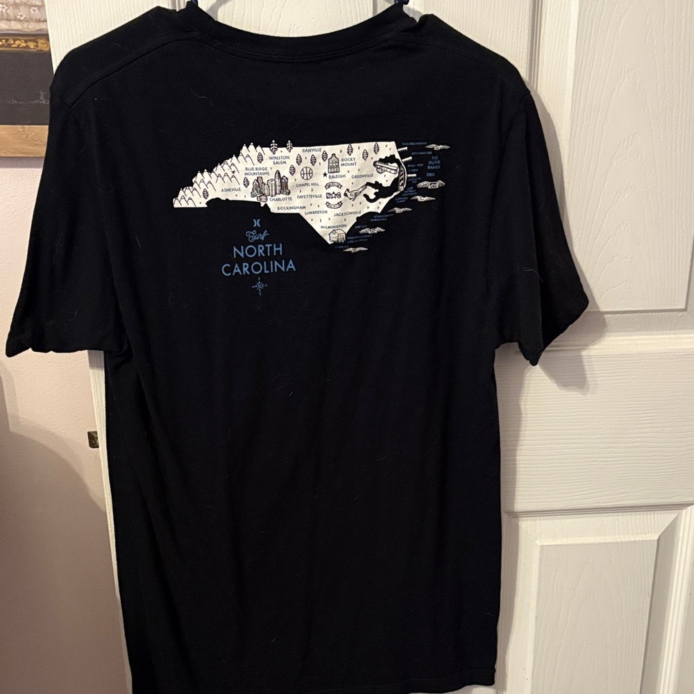 Hurley Black North Carolina Graphic Tee